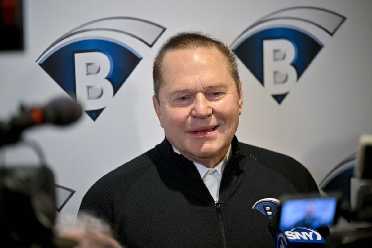 Dec 11, 2024; Dallas, TX, USA; Sports agent Scott Boras speaks with the media during the 2024 MLB Winter Meetings at the Hilton Anatole. Mandatory Credit: Jerome Miron-Imagn Images