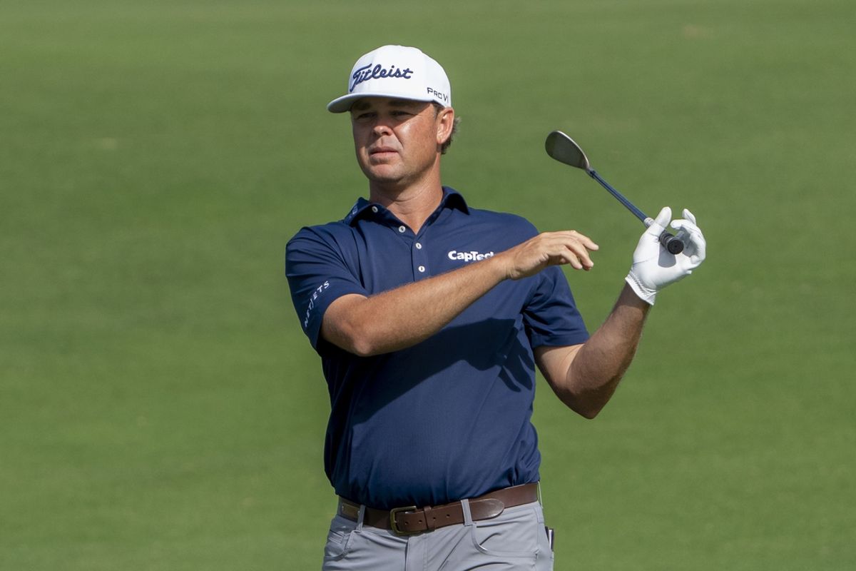January 2, 2025; Maui, Hawaii, USA; Patton Kizzire hits his fairway shot on the 12th hole during the first round of The Sentry golf tournament at Plantation Course at Kapalua. Mandatory Credit: Kyle Terada-Imagn Images