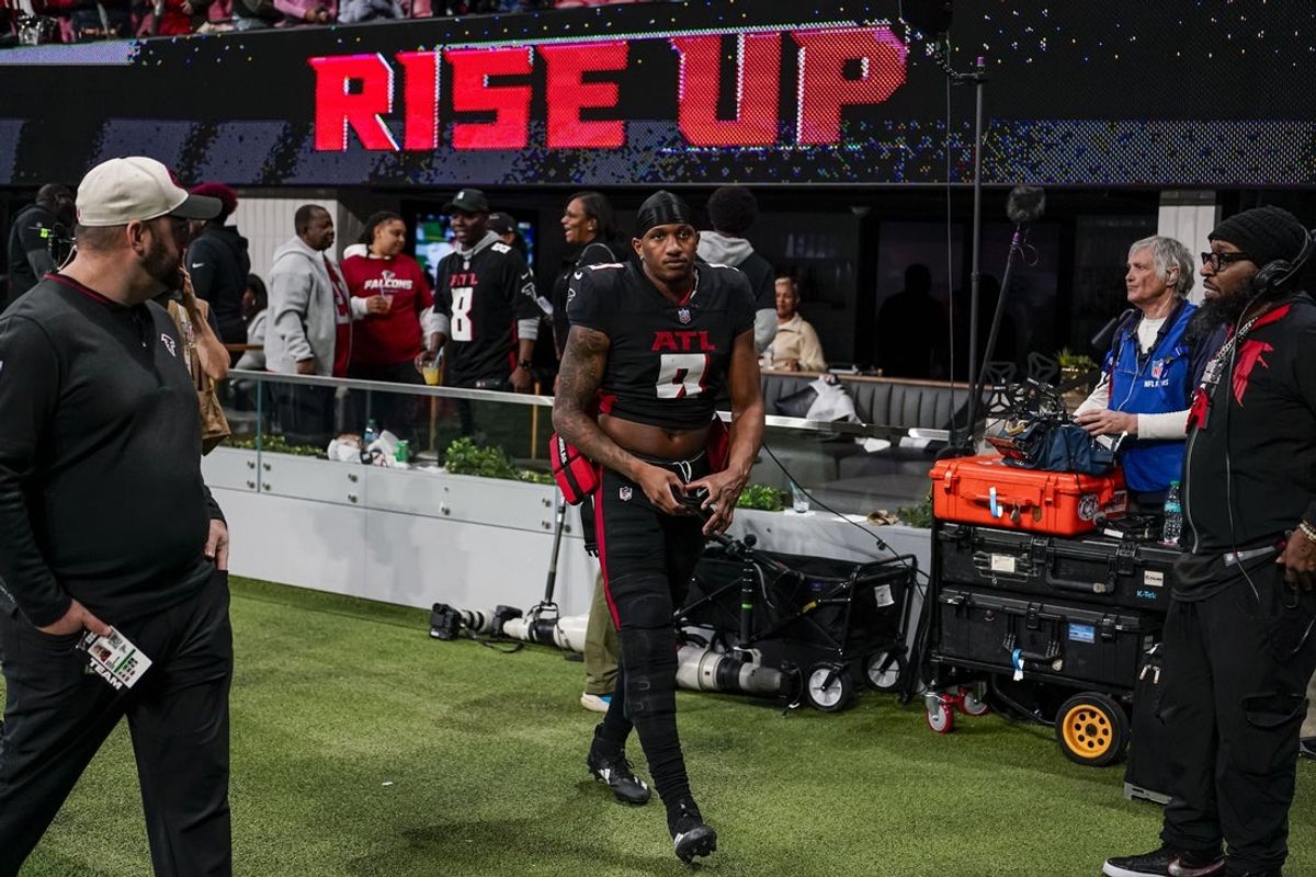 Falcons quarterback Michael Penix Jr. has become more vocal and confident with his rookie season behind him. Mandatory Credit: Dale Zanine-Imagn Images