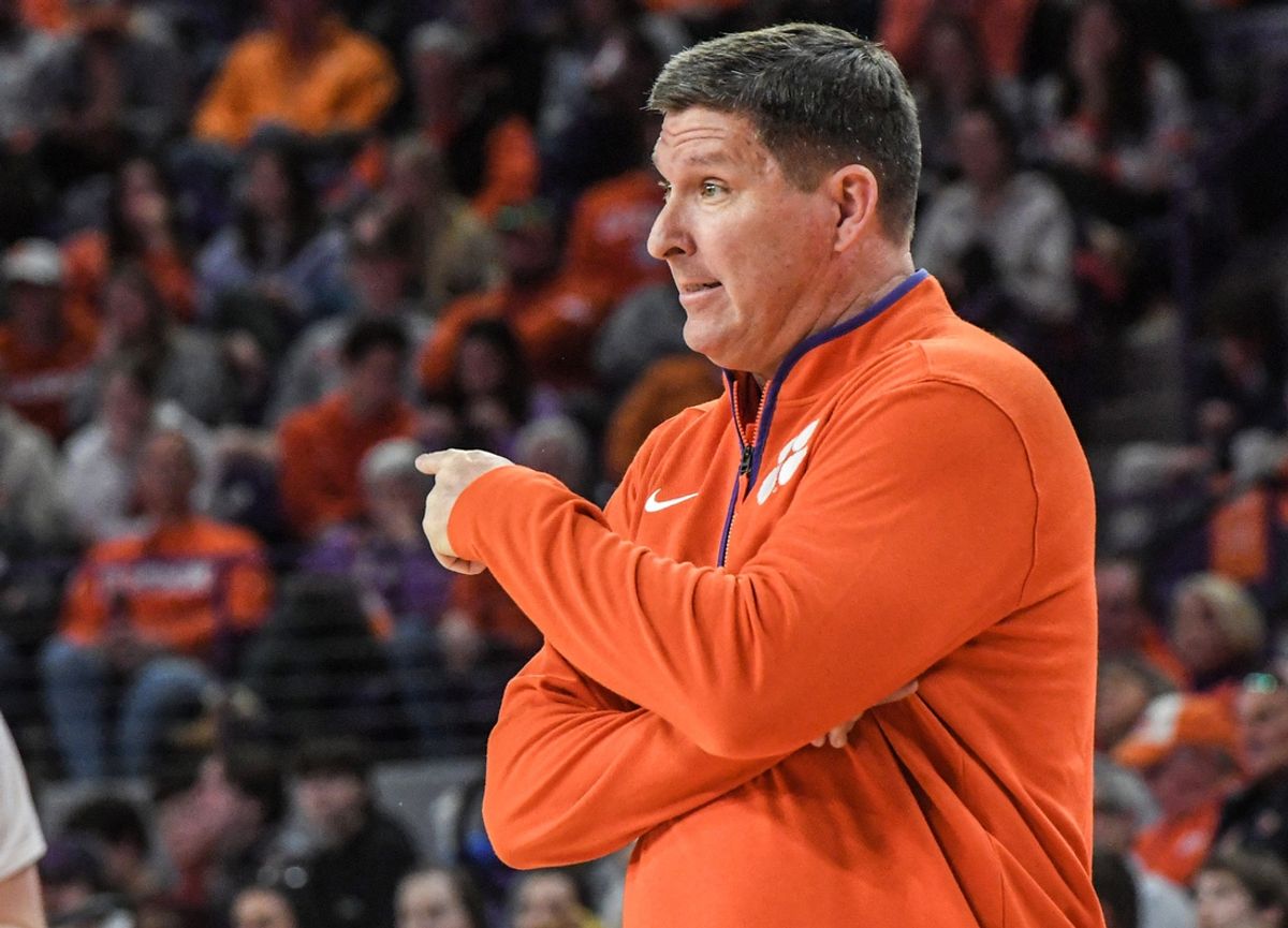 Clemson Head Coach Brad Brownell during the second half at Littlejohn Coliseum in Clemson, S.C Saturday, January 11, 2025.