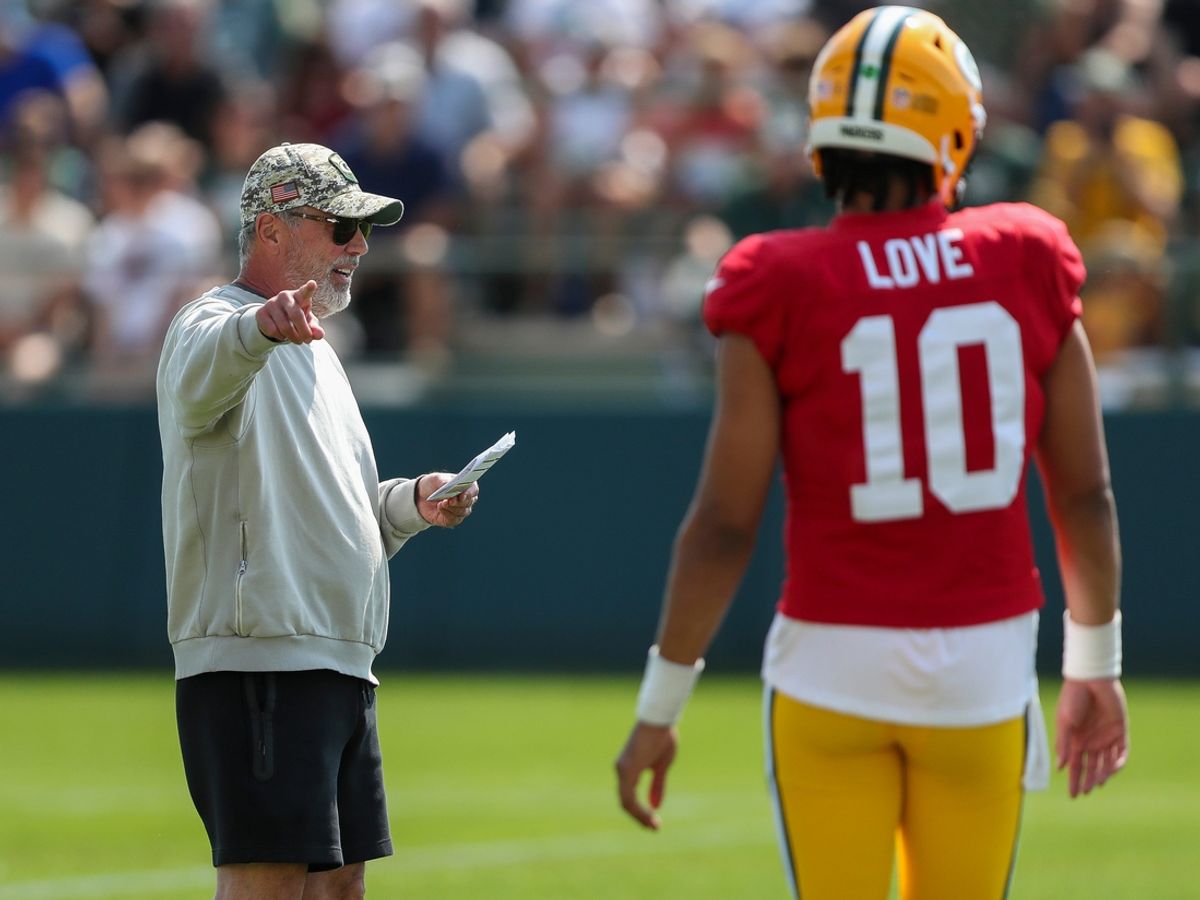 Green Bay Packers quarterbacks coach Tom Clements directs traffic during a drill on Saturday, July 27, 2024, at Ray Nitschke Field in Ashwaubenon, Wis.
Tork Mason/USA TODAY NETWORK-Wisconsin
