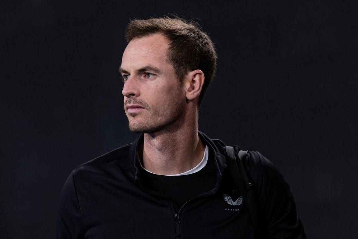 Jan 17, 2025; Melbourne, Victoria, Australia; Andy Murray of United Kingdom watches the match between Novak Djokovic of Serbia and Tomas Machac of Czech Republic in the third round of the men's singles at the 2025 Australian Open at Melbourne Park. Mandatory Credit: Mike Frey-Imagn Images