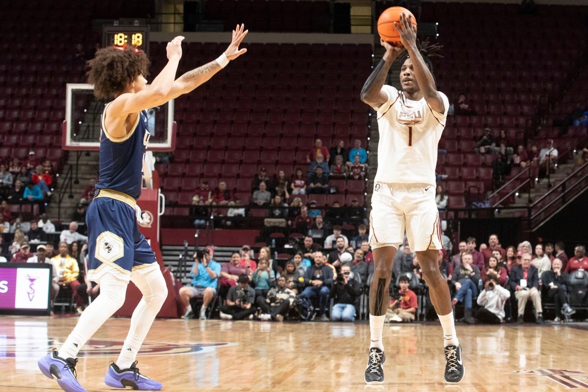The Florida State mens basketball team takes on Georgia Tech at the Donald Tucker Civic Center Saturday, Jan. 18, 2025.