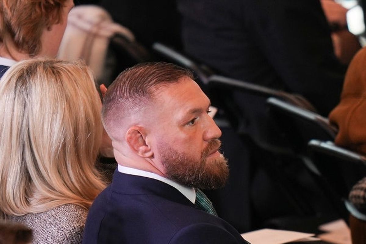 Jan 20, 2025; Washington, DC, USA; UFC fighter Conor McGregor is seen during inauguration ceremonies in Emancipation Hall at the U.S. Capitol in Washington, on Jan. 19, 2025. Mandatory Credit: Angelina Katsanis-Pool via Imagn Images