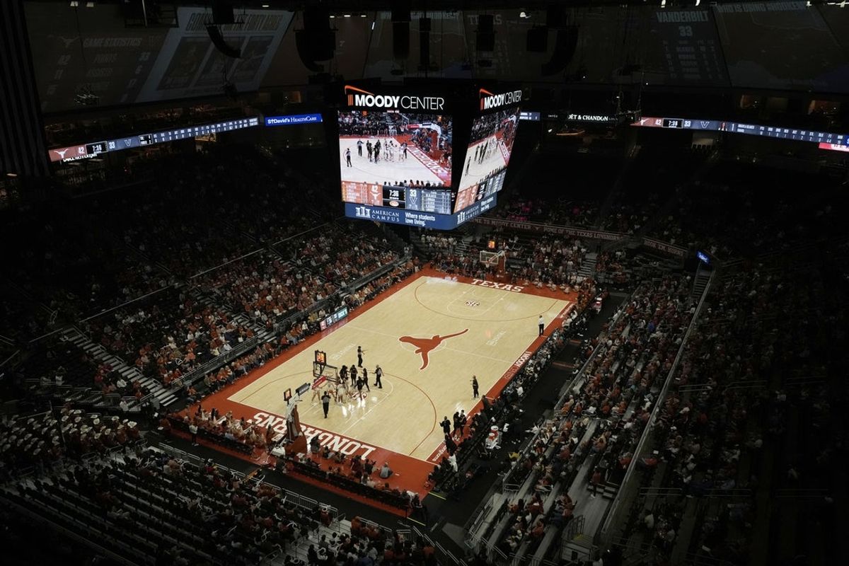 Feb 6, 2025; Austin, Texas, USA; Overall view during the second half between the Texas Longhorns and Vanderbilt Commodores at Moody Center. Mandatory Credit: Scott Wachter-Imagn Images