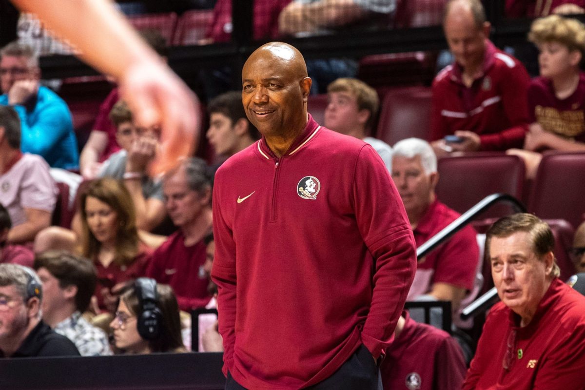 Coach Leonard Hamilton smiles during a matchup between the Florida State Seminoles and the Clemson Tigers at Donald Tucker Civic Center Saturday, Feb. 15 2025.