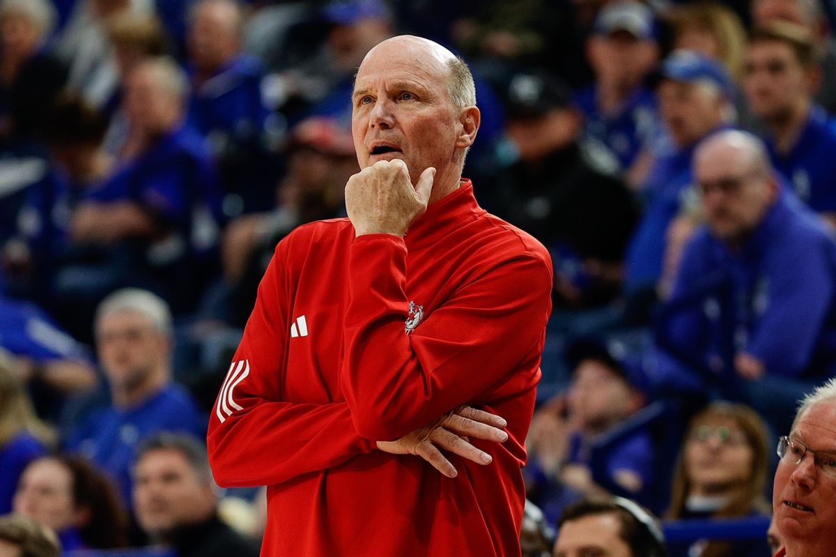 Feb 22, 2025; Colorado Springs, Colorado, USA; Fresno State Bulldogs head coach Vance Walberg looks on in the second half against the Air Force Falcons at Clune Arena. Mandatory Credit: Isaiah J. Downing-Imagn Images