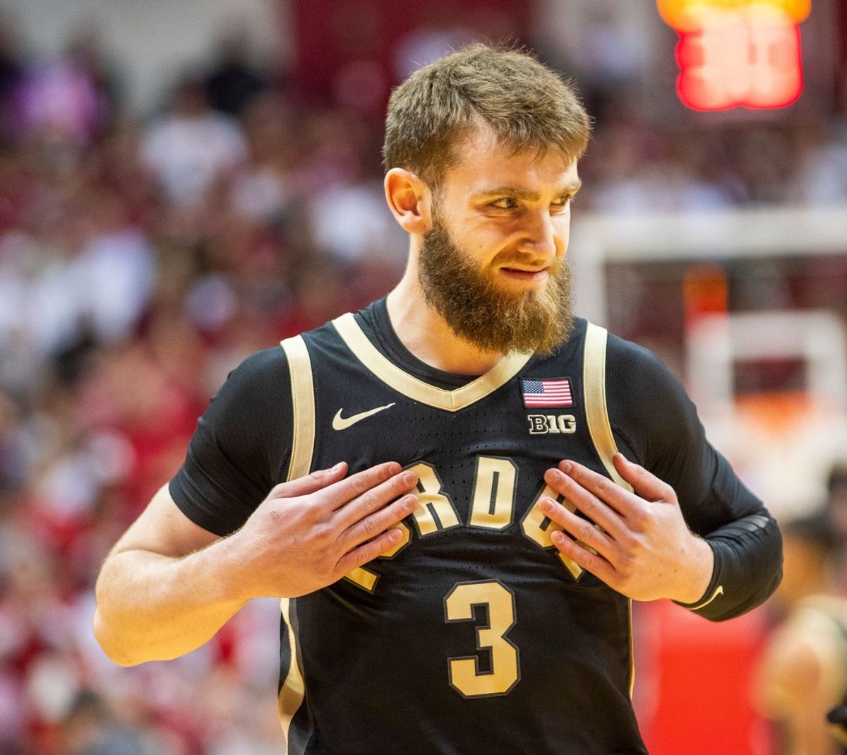 Purdue's Braden Smith (3) during the Indiana versus Purdue mens basketball game at Simon Skjodt Assembly Hall on Sunday, Feb. 23, 2025.