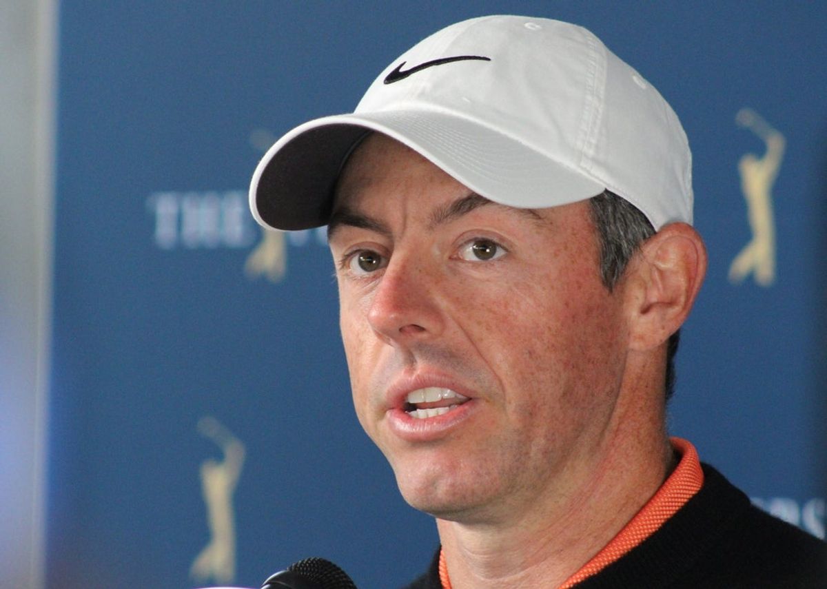 Rory McIlroy speaks during interviews before Wednesday's practice round of The Players Championship in Ponte Vedra Beach on March 12, 2025. [Clayton Freeman/Florida Times-Union]