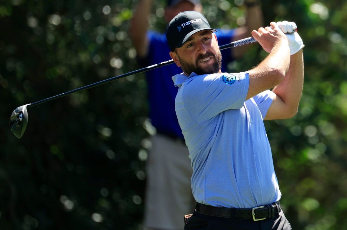 Stephan Jaeger tees off on the 15th hole during the first round of The Players Championship PGA golf tournment Thursday, March 13, 2025 at TPC Sawgrass in Ponte Vedra Beach, Fla. [Corey Perrine/Florida Times-Union]