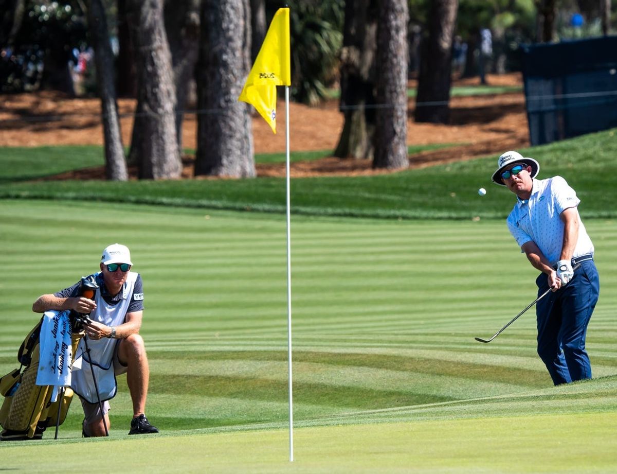 Joel Dahmen during the third round of the Players Championship in 2025. (Doug Engle/Florida Times-Union)