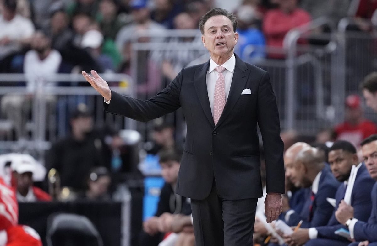 Mar 22, 2025; Providence, RI, USA; St. John's Red Storm head coach Rick Pitino during the second half of a second round men’s NCAA Tournament game against the Arkansas Razorbacks at Amica Mutual Pavilion. Mandatory Credit: Gregory Fisher-Imagn Images