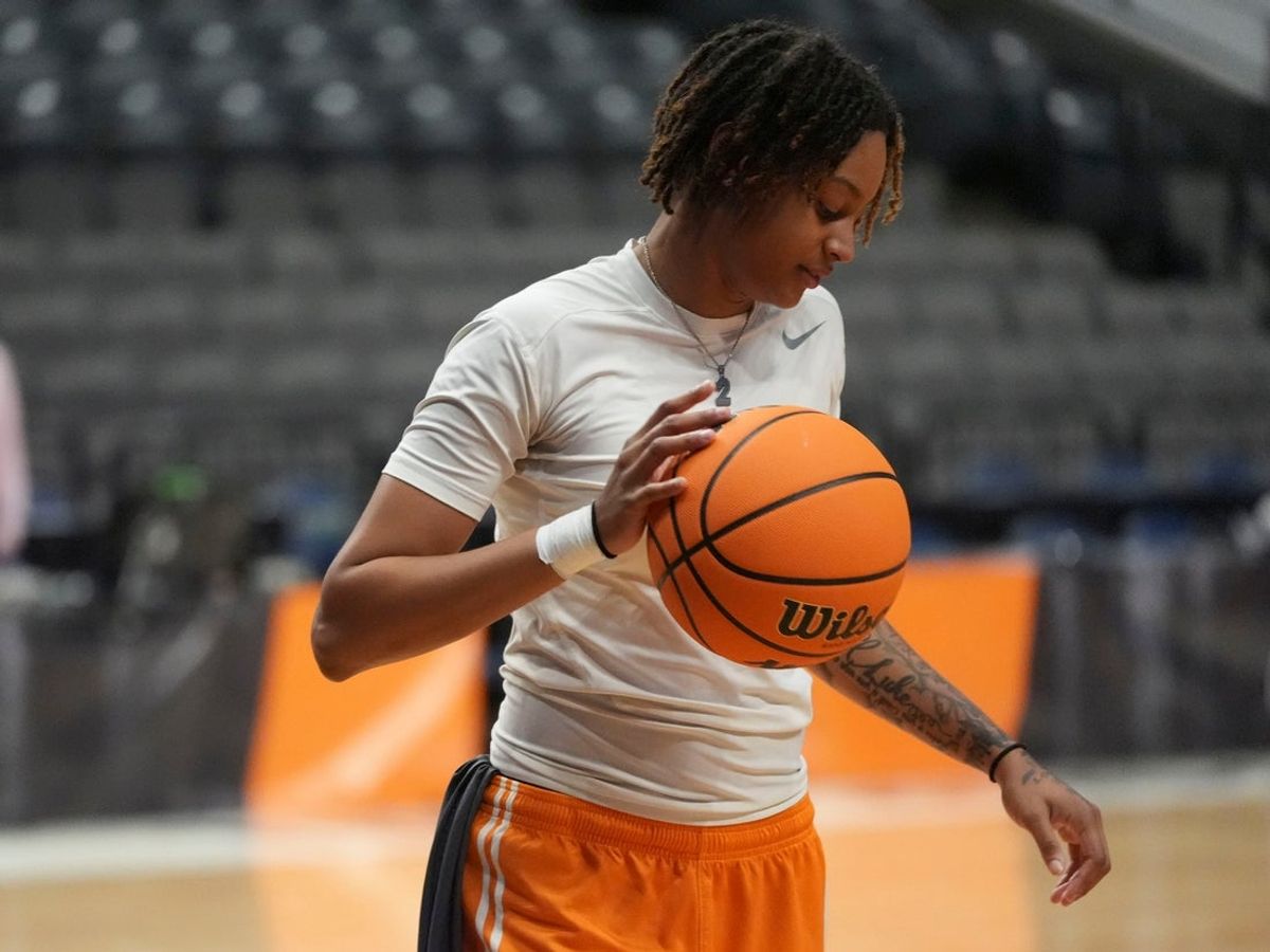 Tennessee's Ruby Whitehorn (2) during practice at NCAA college basketball tournament on Friday, March 28, 2025, in Birmingham, AL.