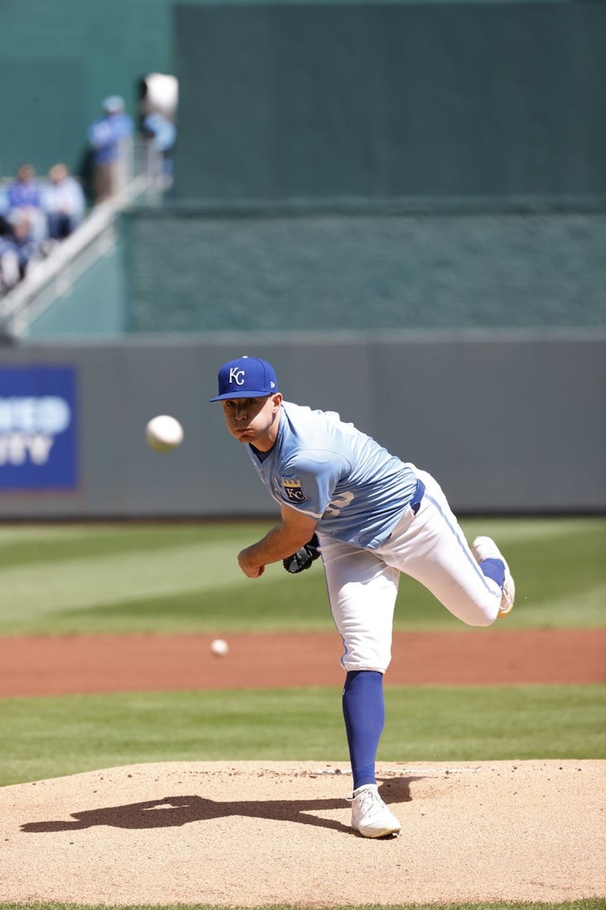 Apr 6, 2025; Kansas City, Missouri, USA;  Kansas City Royals pitcher Kris Bubic (50) starts for Kansas City against  the Baltimore Orioles at Kauffman Stadium. Mandatory Credit: Gary Rohman-Imagn Images