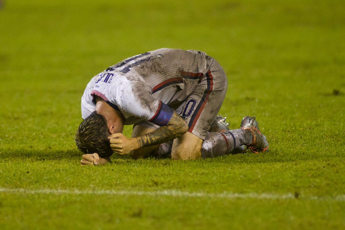 Christian Pulisic looked like he was rolling around in the mud all night against El Salvador.