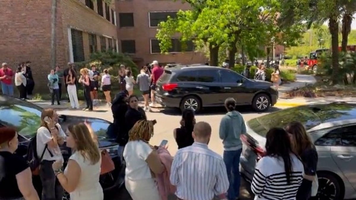 Scene at Florida State University where an active shooter has been reported.