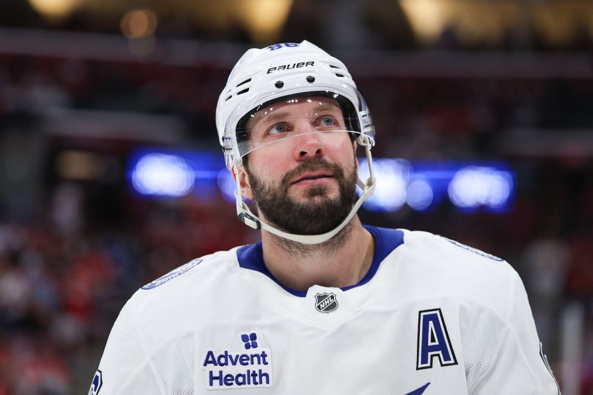 Tampa Bay Lightning forward Nikita Kucherov. Mandatory Credit: Nathan Ray Seebeck-Imagn Images