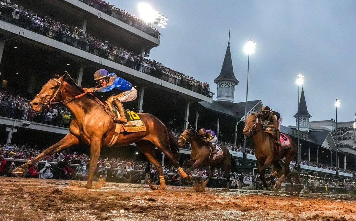 Sovereignty wins the 151st Kentucky Derby at Churchill Downs Saturday, May 3, 2025.