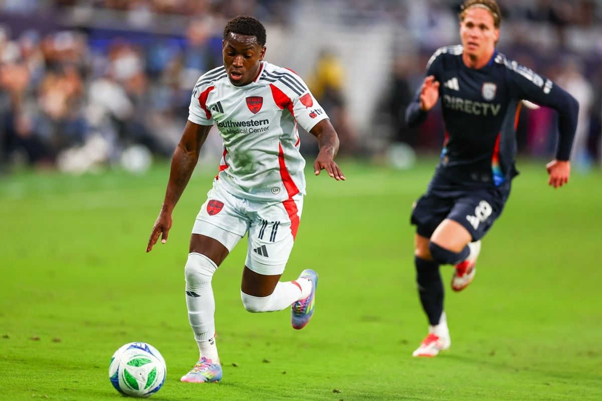 May 3, 2025; San Diego, California, USA; FC Dallas midfielder Anderson Julio (11) controls the ball during the first half against San Diego FC at Snapdragon Stadium. Mandatory Credit: Chadd Cady-Imagn Images