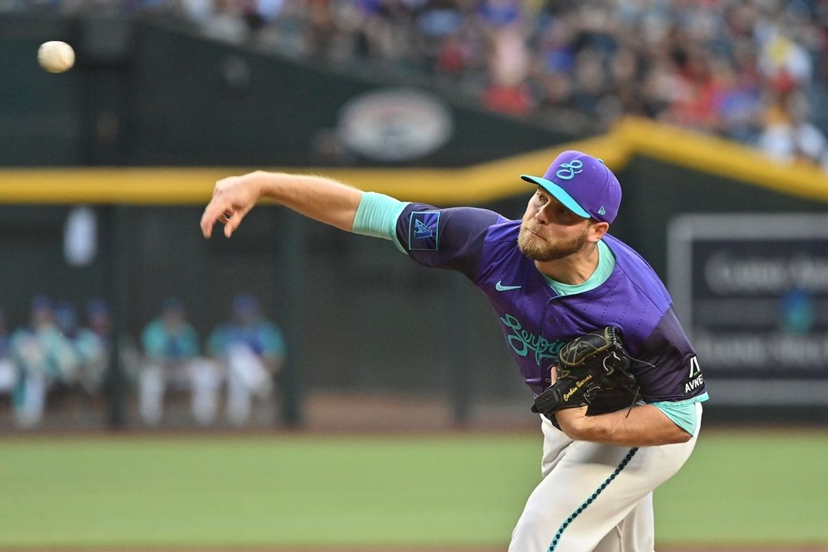 May 16, 2025; Phoenix, Arizona, USA;  Arizona Diamondbacks pitcher Corbin Burnes (39) throws in the first inning against the Colorado Rockies at Chase Field. Mandatory Credit: Matt Kartozian-Imagn Images