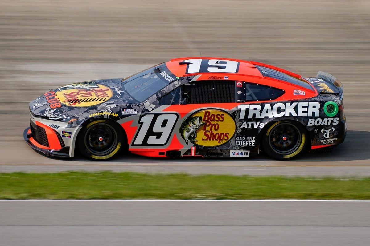 NASCAR Cup Series driver Chase Briscoe drives during practice for the Cracker Barrel 400 at Nashville Superspeedway in Lebanon, Tenn., Saturday, May 31, 2025.