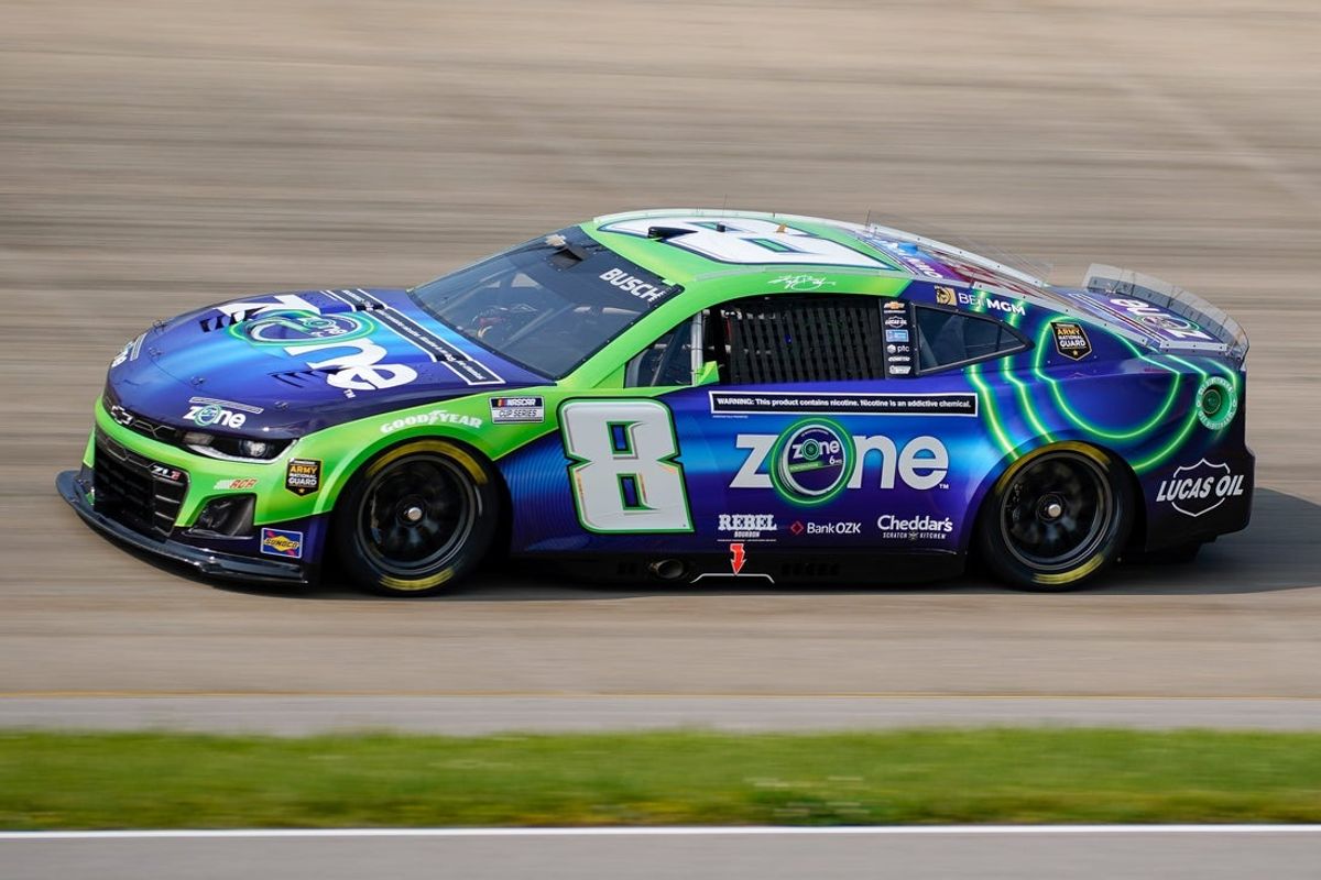NASCAR Cup Series driver Kyle Busch drives during practice for the Cracker Barrel 400 at Nashville Superspeedway in Lebanon, Tenn., Saturday, May 31, 2025.