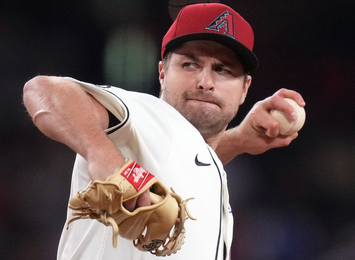 Arizona Diamondbacks' Jalen Beeks (68) pitches against the Washington Nationals at Chase Field in Phoenix on June 1, 2025.