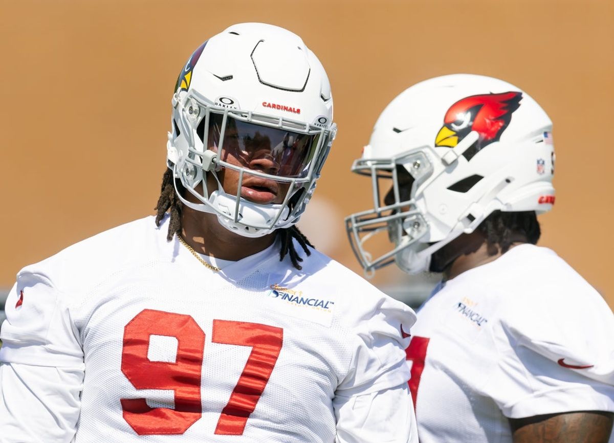 Jun 10, 2025; Tempe, AZ, USA; Arizona Cardinals defensive lineman Walter Nolen III (97) during minicamp at the teams Arizona Cardinals Training Facility. Mandatory Credit: Mark J. Rebilas-Imagn Images