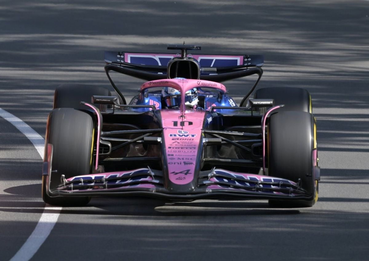 Jun 14, 2025; Montreal, Quebec, Canada; Alpine driver Pierre Gasly (10) during the qualification session at Circuit Gilles-Villeneuve. Mandatory Credit: Eric Bolte-Imagn Images