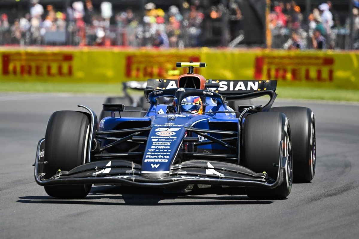 Jun 15, 2025; Montreal, Quebec, Canada; Williams driver Carlos Sainz (55) during the F1 Canadian Grand Prix at Circuit Gilles-Villeneuve. Mandatory Credit: David Kirouac-Imagn Images