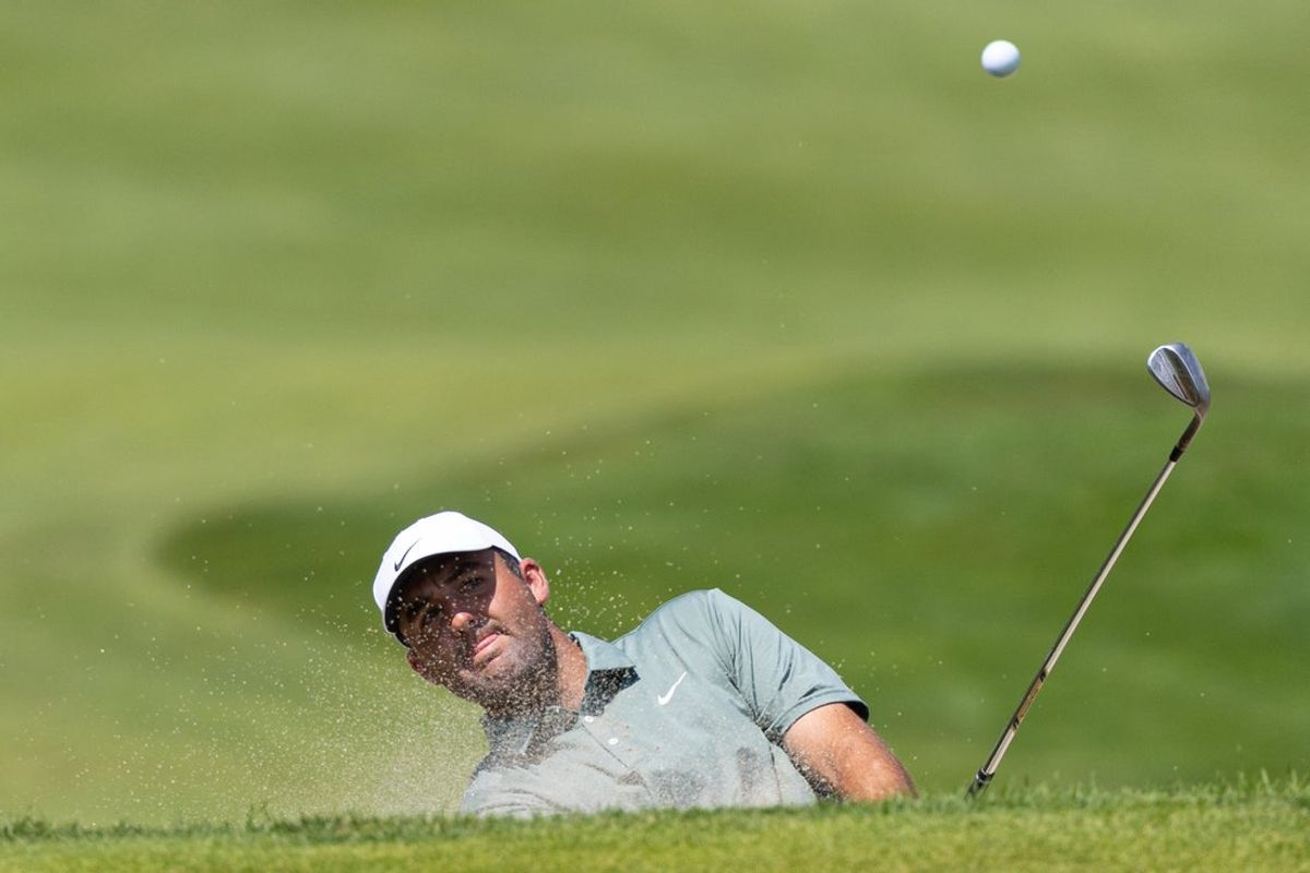 Scottie Scheffler (file photo) is within striking distance after the first round of the Scottish Open. Mandatory Credit: Bill Streicher-Imagn Images