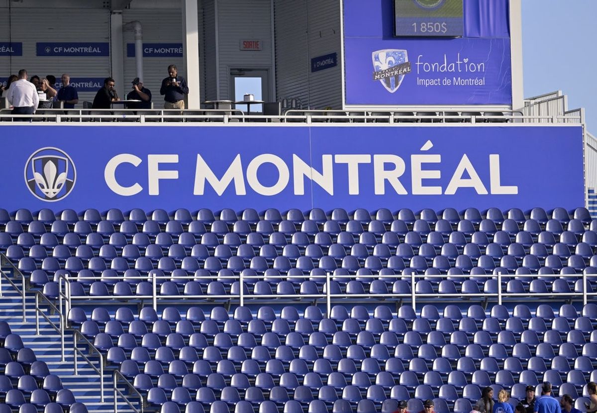 Jun 25, 2025; Montreal, Province of Quebec, CAN; General view of the stands before the game between FC Cincinnati and CF Montreal at Saputo Stadium. Mandatory Credit: Eric Bolte-Imagn Images