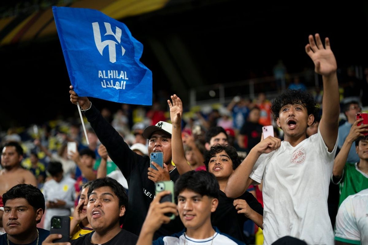 Al Halil fans plead for jerseys, gloves, anything after the group stage match of the FIFA Club World Cup against CF Pachuca at Geodis Park in Nashville, Tenn., Thursday, June 26, 2025.