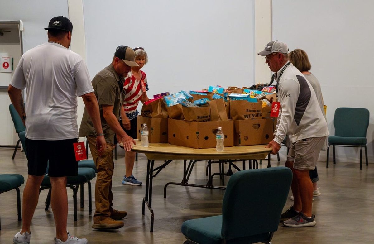 Local volunteers, the American Red Cross, the Texas Division of Emergency Management, the San Angelo Police Department and the San Angelo Fire Department established a shelter at the PaulAnn Church after record flooding in San Angelo on July 4, 2025.