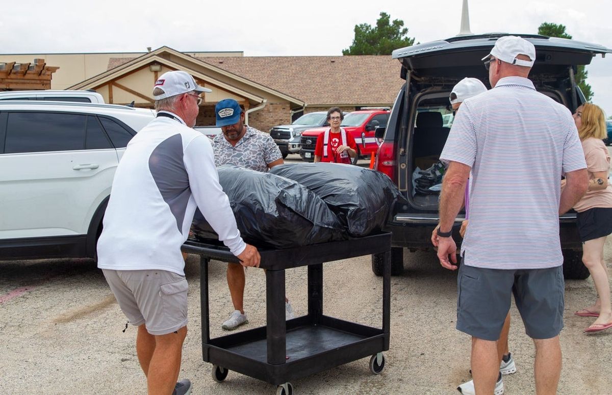 Local volunteers, the American Red Cross, the Texas Division of Emergency Management, the San Angelo Police Department and the San Angelo Fire Department established a shelter at the PaulAnn Church after record flooding in San Angelo on July 4, 2025.