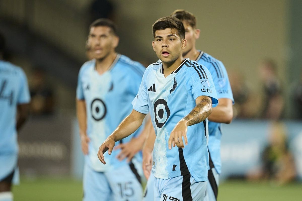 Jul 19, 2025; Portland, Oregon, USA; Minnesota United defender Anthony Markanich (13) prepares for a corner kick during the second half against the Portland Timbers at Providence Park. Mandatory Credit: Troy Wayrynen-Imagn Images