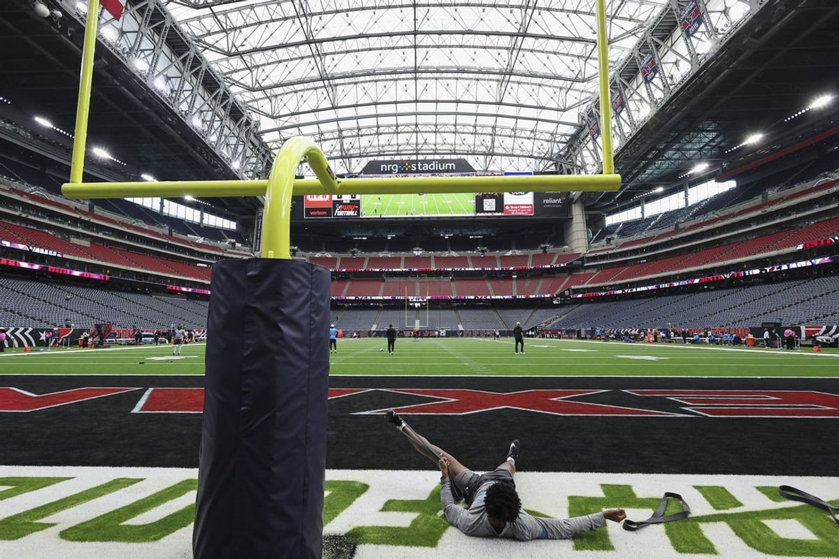 Aug 16, 2025; Houston, Texas, USA; General view inside NRG Stadium before the game between the Houston Texans and the Carolina Panthers. Mandatory Credit: Troy Taormina-Imagn Images