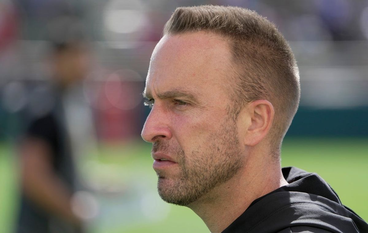 Green Bay Packers defensive coordinator Jeff Hafley is shown during a joint practice with the Seattle Seahawks Thursday, August 21, 2025 in Green Bay, Wisconsin.