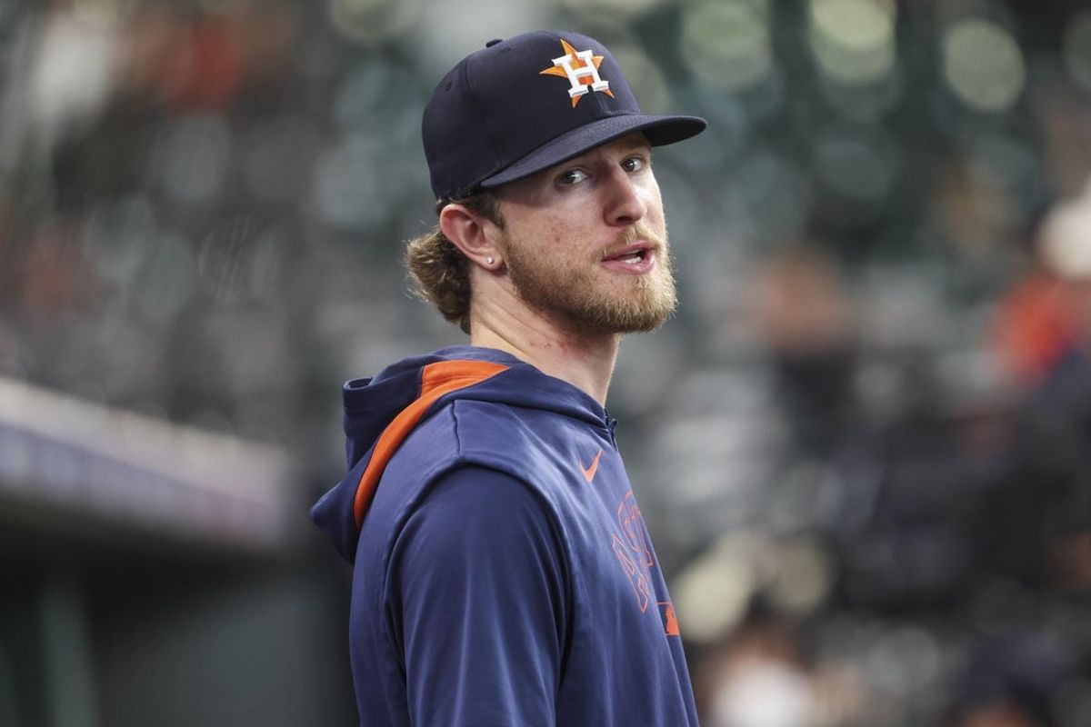 Sep 3, 2025; Houston, Texas, USA; Houston Astros relief pitcher Josh Hader looks on from the dugout before the game against the New York Yankees at Daikin Park. Mandatory Credit: Troy Taormina-Imagn Images