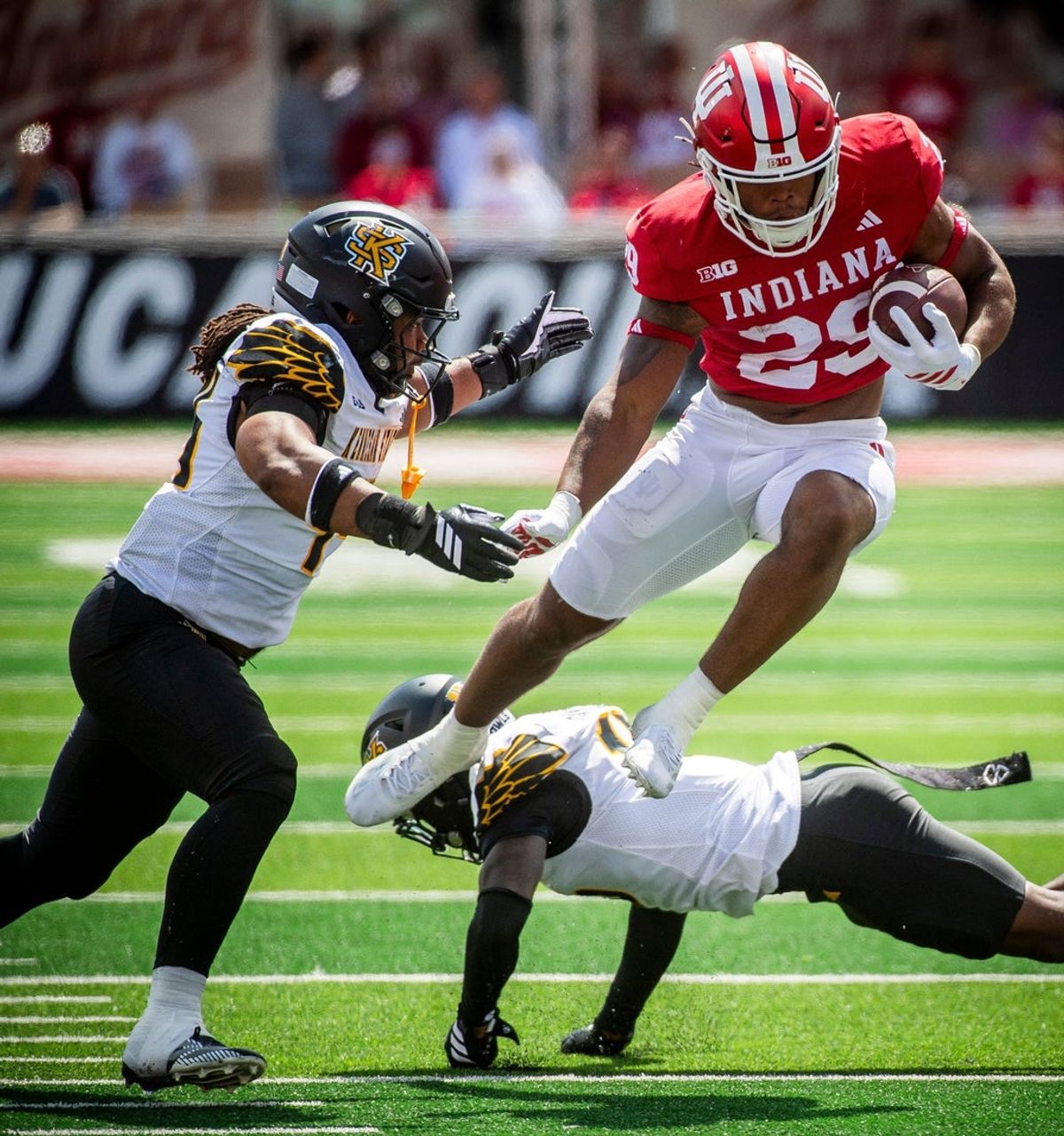 Indiana's Lee Beebe Jr. (29) during the Indiana versus Kennesaw State Big Ten football game at Memorial Stadium on Saturday, Sept. 6, 2025.
