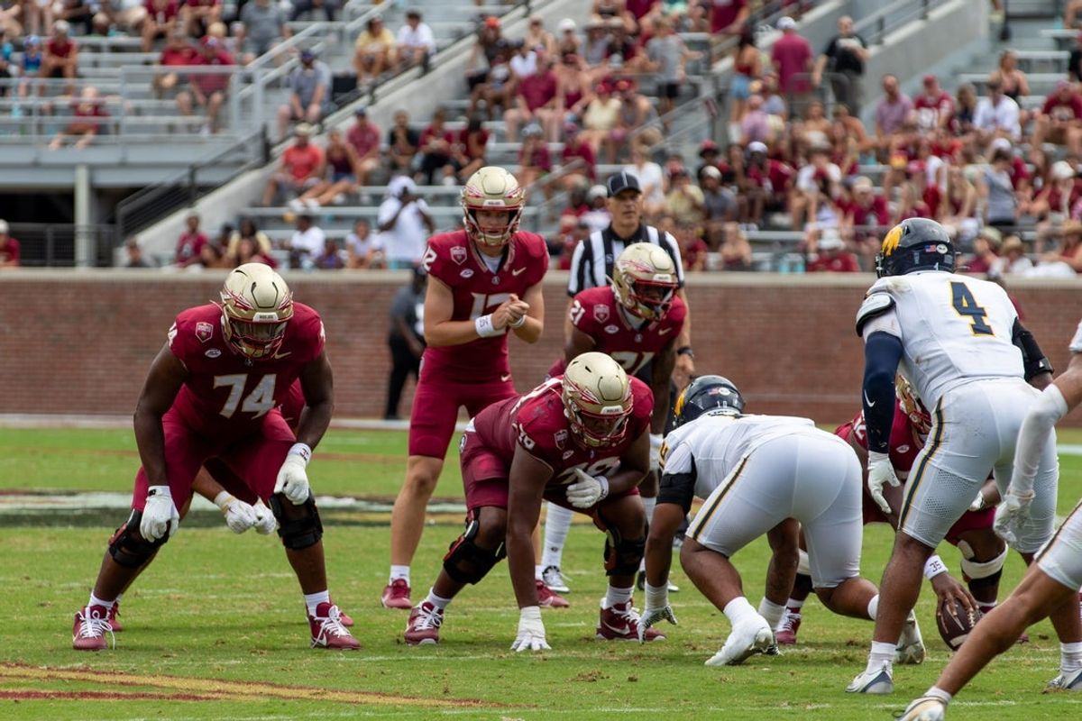The Seminoles wore No. 35 sweat bands throughout the game in honor of Ethan Pritchard, who is still hospitalized after being shot on Labor Day.