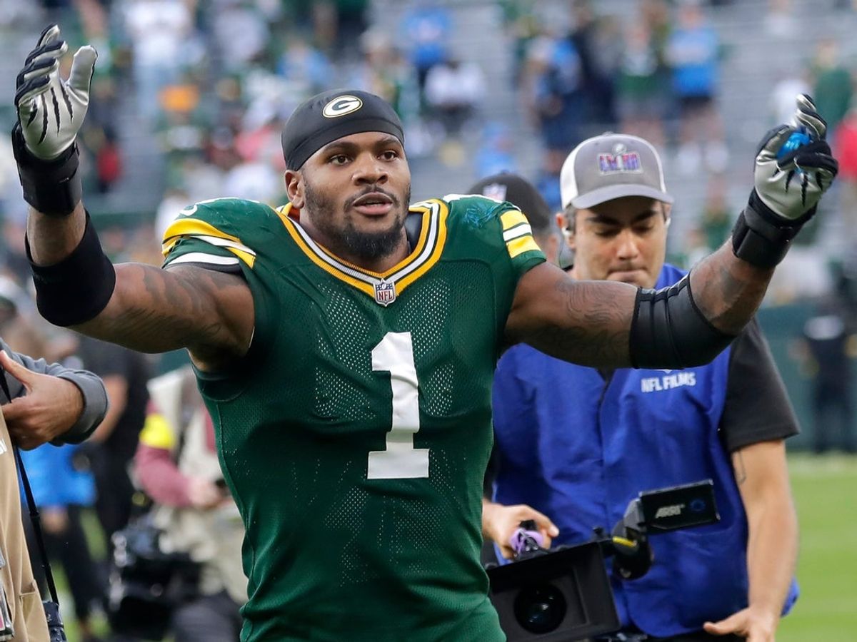 Green Bay Packers defensive end Micah Parsons (1) against the Detroit Lions on Sunday, September 7, 2025, at Lambeau Field in Green Bay, Wis. The Packers defeated the Lions 27-13.
Wm. Glasheen USA TODAY NETWORK-Wisconsin