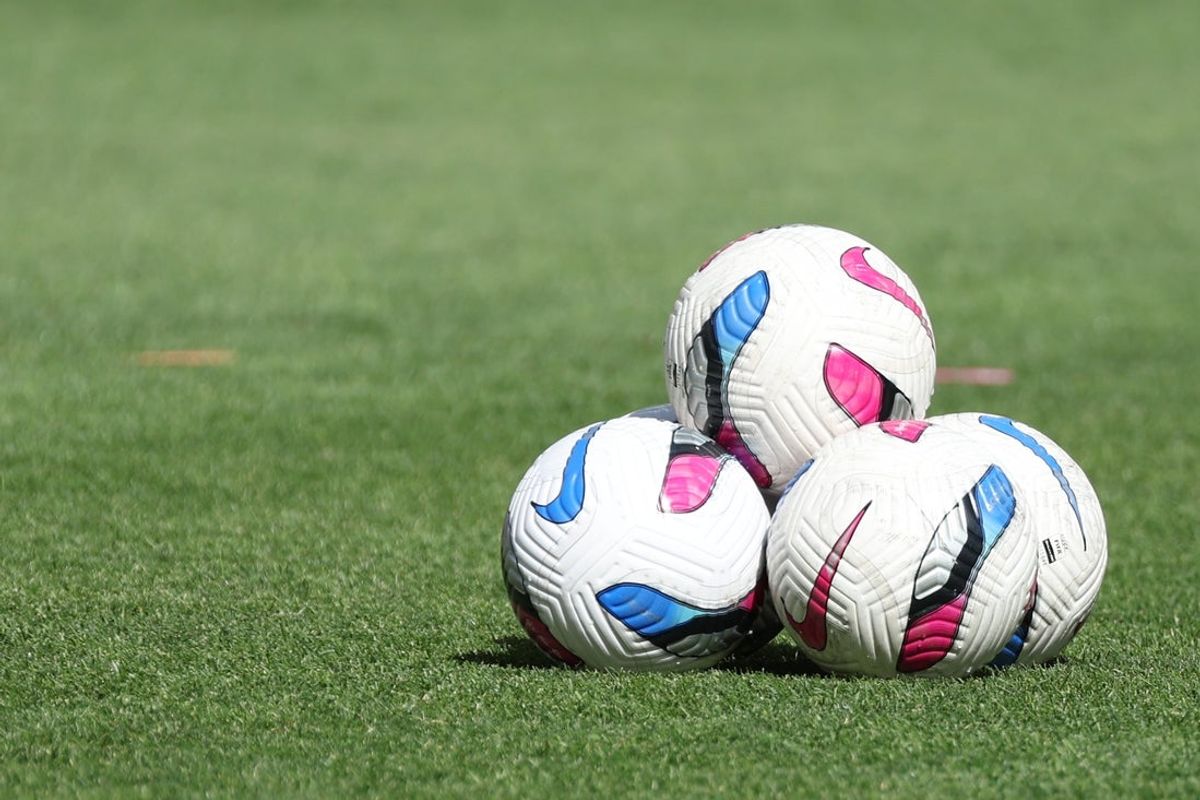 Sep 14, 2025; Sandy, Utah, USA; A general view of the balls used to warm up before the game between the Utah Royals FC and the Houston Dash at America First Field. Mandatory Credit: Rob Gray-Imagn Images