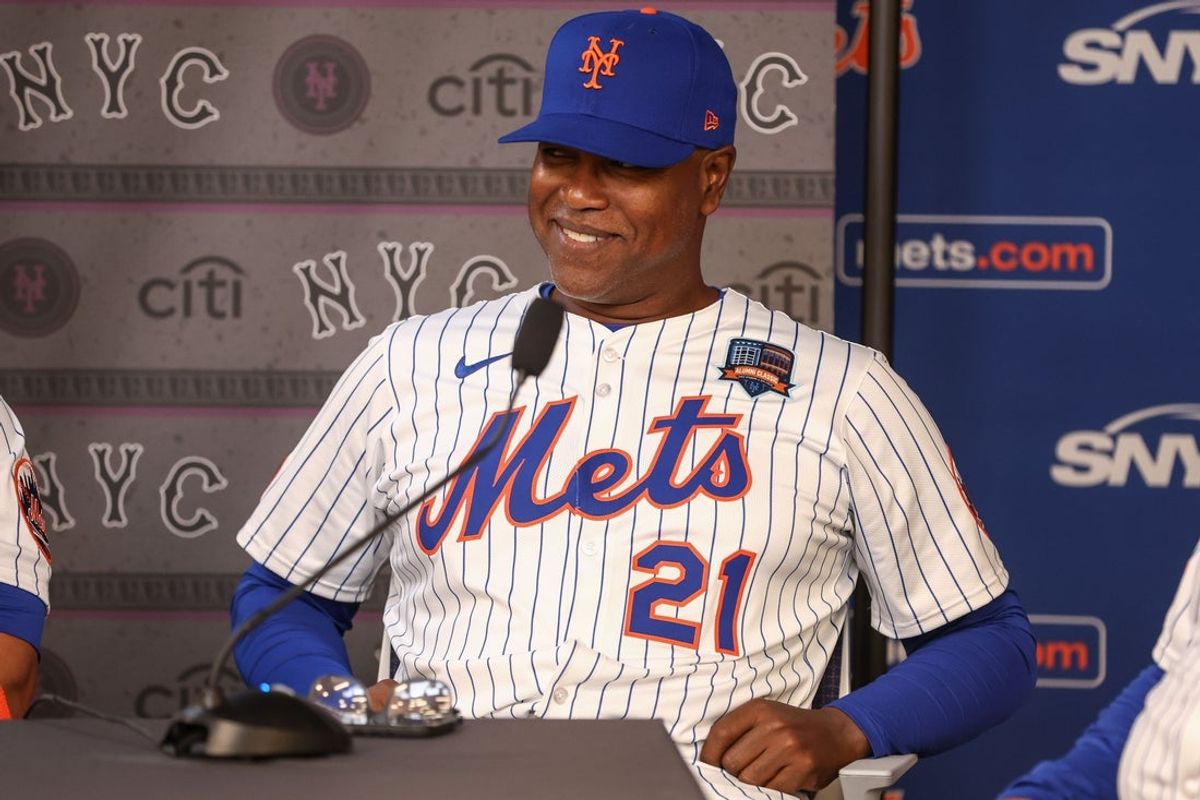 Sep 13, 2025; New York City, New York, USA;  Former New York Mets first baseman Carlos Delgado at Citi Field. Mandatory Credit: Wendell Cruz-Imagn Images
