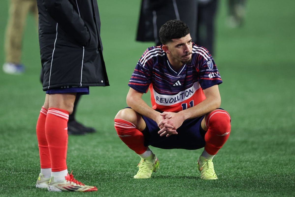 Oct 18, 2025; Foxborough, Massachusetts, USA; New England Revolution forward Dor Turgeman (11) looks on after a game against Chicago Fire FC at Gillette Stadium. Mandatory Credit: Paul Rutherford-Imagn Images