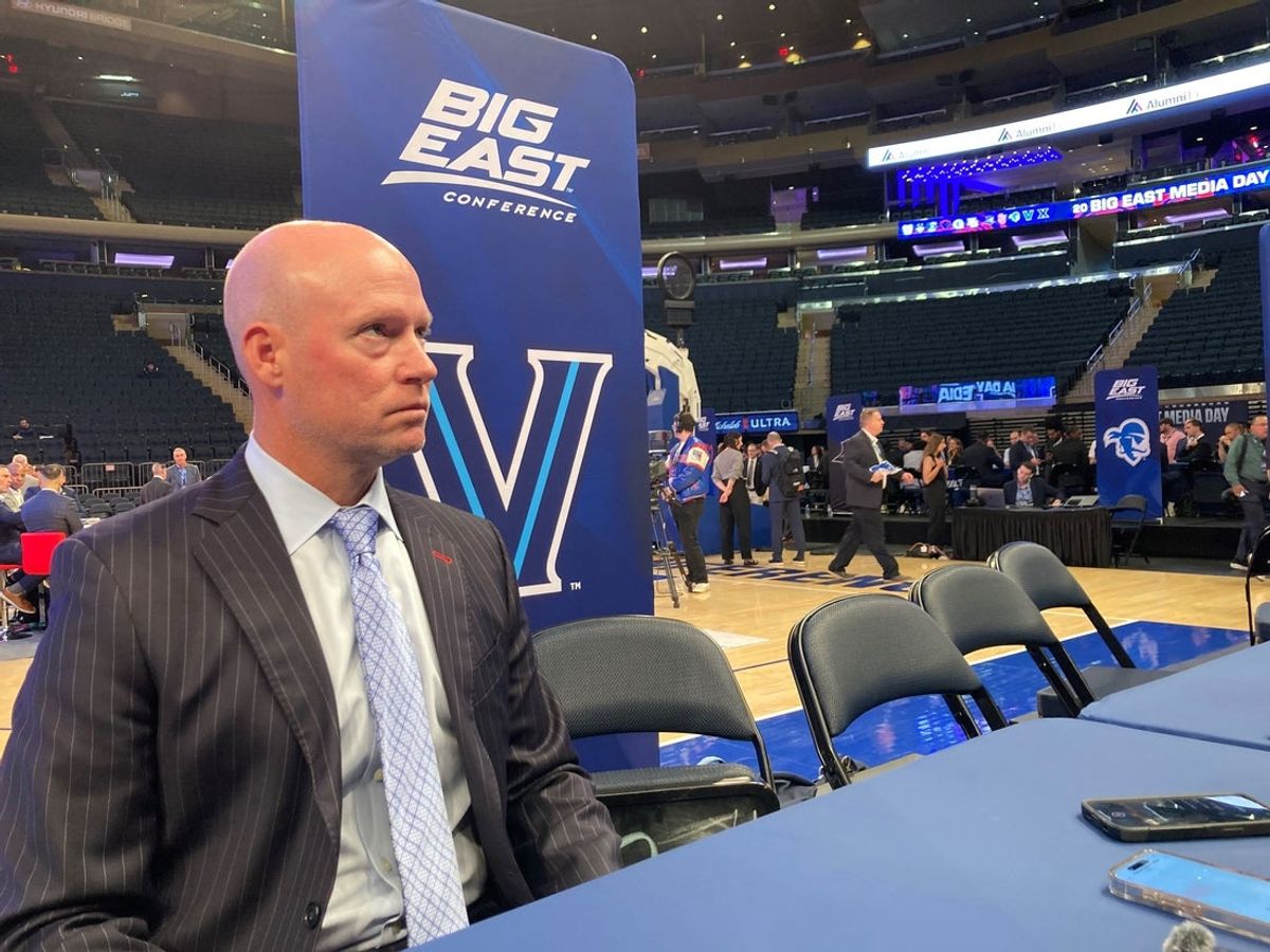 Villanova basketball coach Kevin Willard at Big East media day 2025