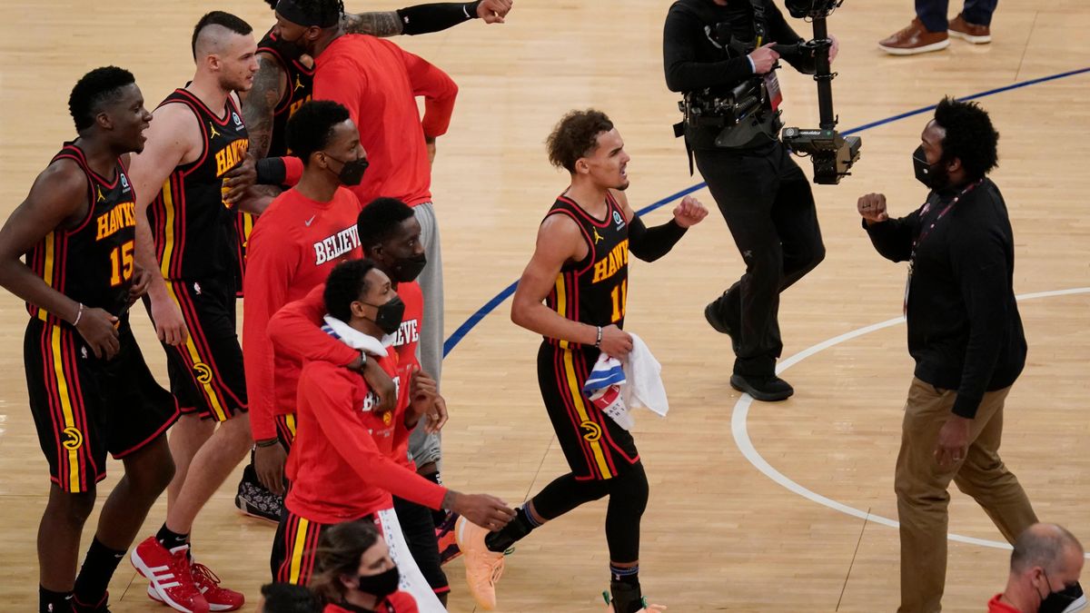 Trae Young cares not for the crowd at MSG.