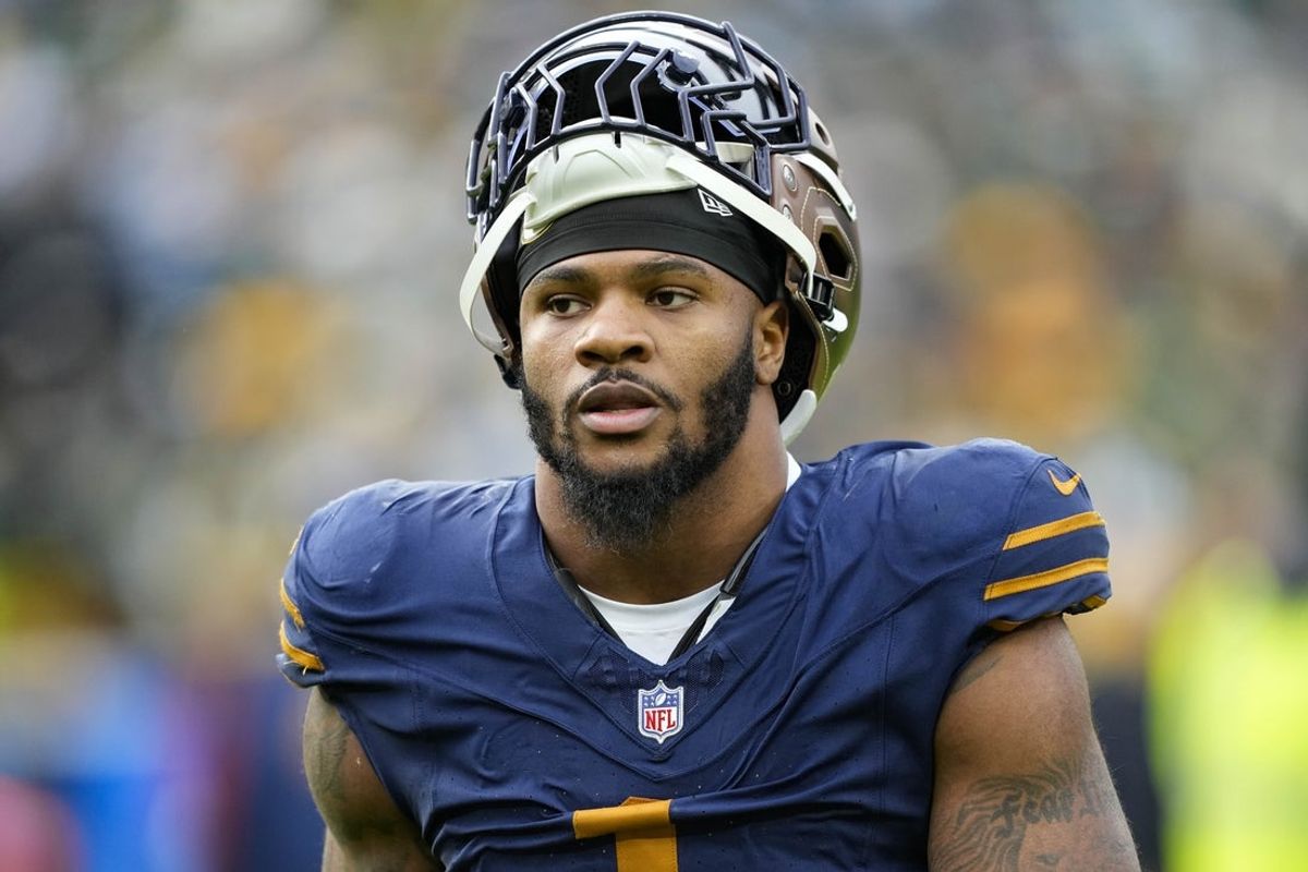 Nov 2, 2025; Green Bay, Wisconsin, USA;  Green Bay Packers defensive end Micah Parsons (1) following the game against the Carolina Panthers at Lambeau Field. Mandatory Credit: Jeff Hanisch-Imagn Images