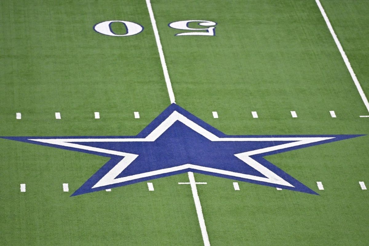 Nov 3, 2025; Arlington, Texas, USA; A view of the Star logo before the game between the Dallas Cowboys and the Arizona Cardinals at AT&T Stadium. Mandatory Credit: Jerome Miron-Imagn Images