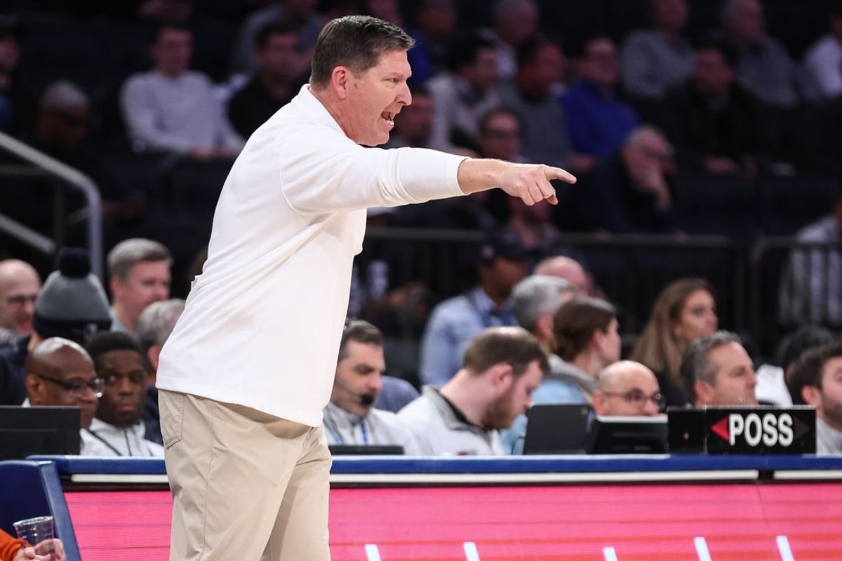Dec 9, 2025; New York, New York, USA;  Clemson Tigers head coach Brad Brownell at Madison Square Garden. Mandatory Credit: Wendell Cruz-Imagn Images